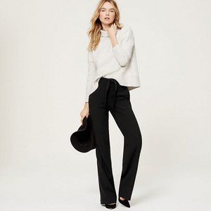 Loft  Tie Waist Wide Leg Trousers